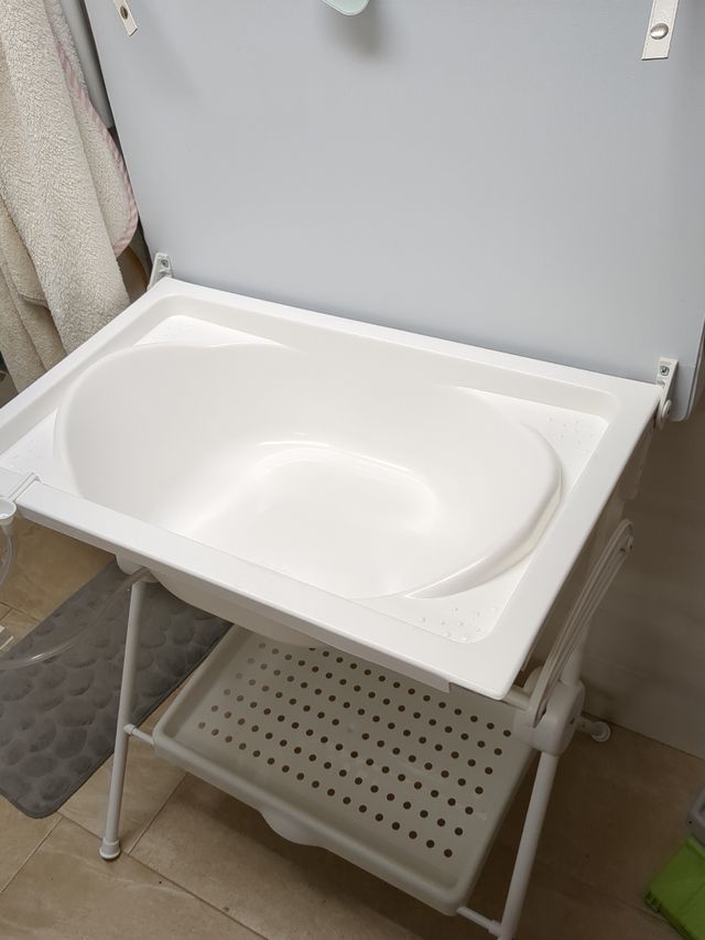Bañera cambiador bebe plegable