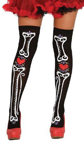 Guantes pantys y diadema Catrina 
