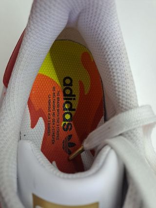 Adidas Superstar Embroidered Flames