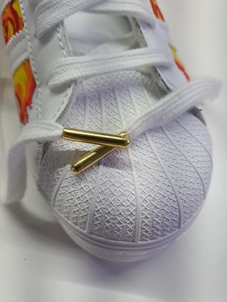 Adidas Superstar Embroidered Flames