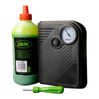 KIT SELLADOR DE PINCHAZOS LÍQUIDO Y COMPRESOR AIRE