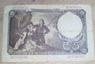 BILLETE 100 PESETAS 1946 GOYA