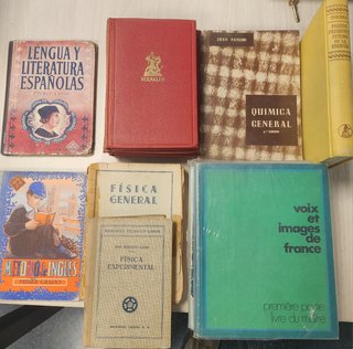 Lote 18 libros texto antiguos