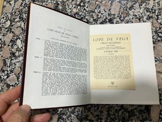 2 Tomos de las Obras Escogidas de Lope de Vega