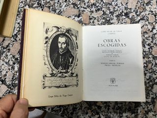 2 Tomos de las Obras Escogidas de Lope de Vega