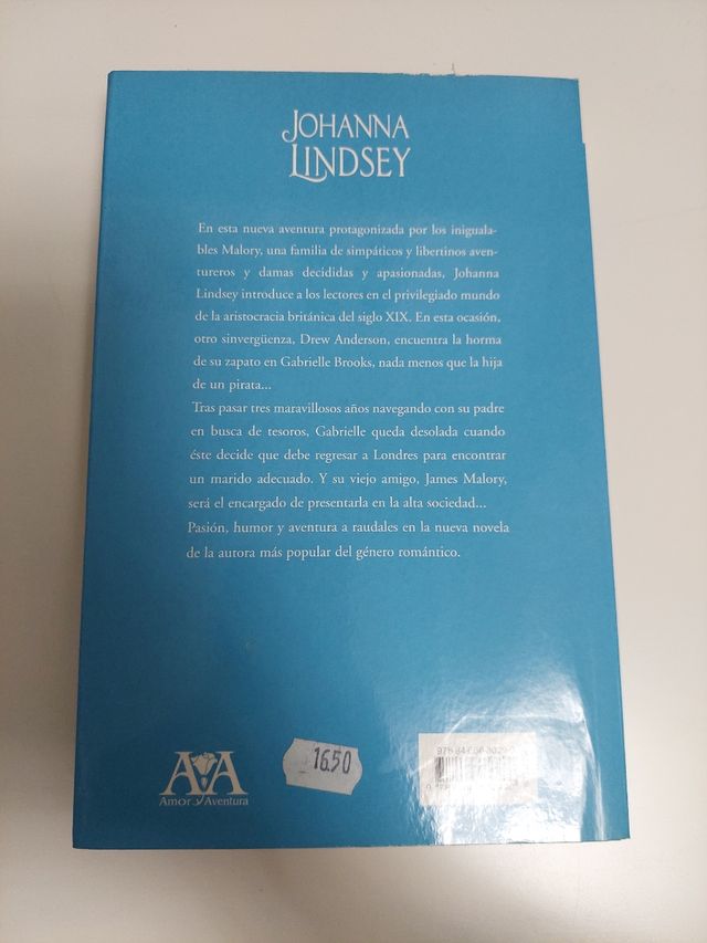 Libro romántico de Johanna Lindsey