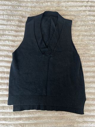 Chaleco jersey oversize sin mangas