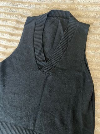 Chaleco jersey oversize sin mangas