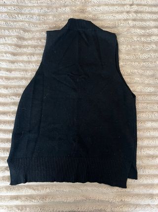Chaleco jersey oversize sin mangas
