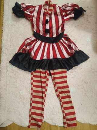 Disfraz niña payasa asesina