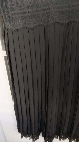 Vestido encaje Zara negro