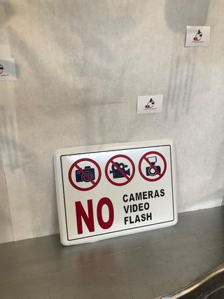 tabella insegna videocamera camera latta arredo