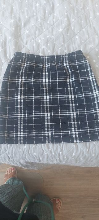 Mini falda cuadros shein t s