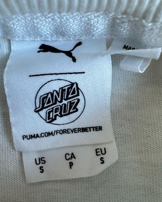 Camiseta Puma Santa Cruz blanca