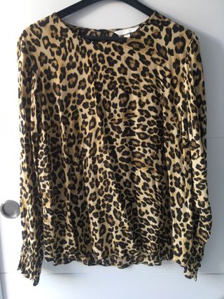 Blusa de gasa animal print tendecia