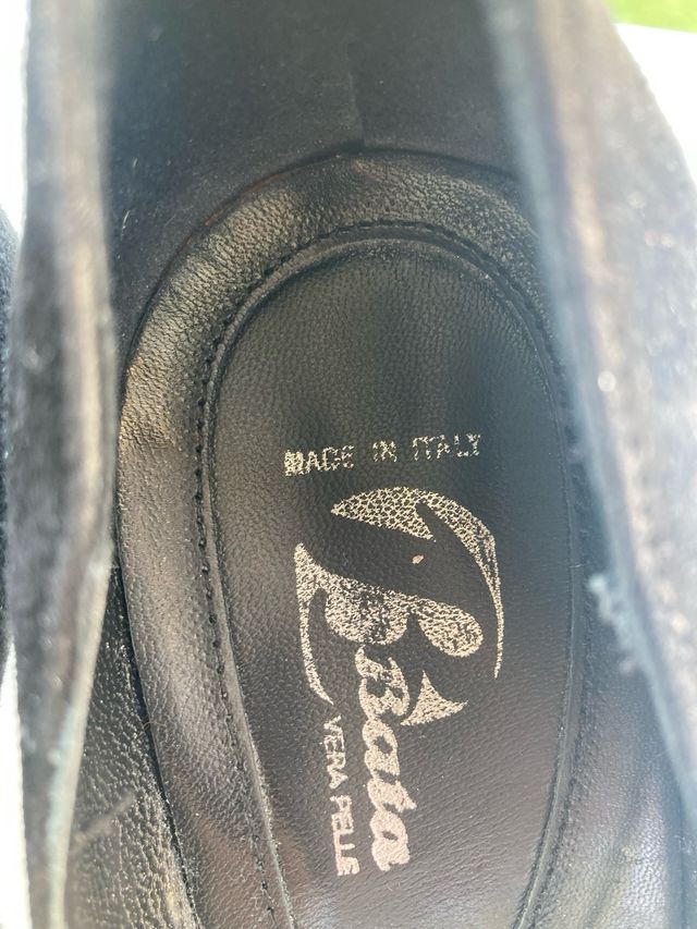 Zapatos salón Ante Negro