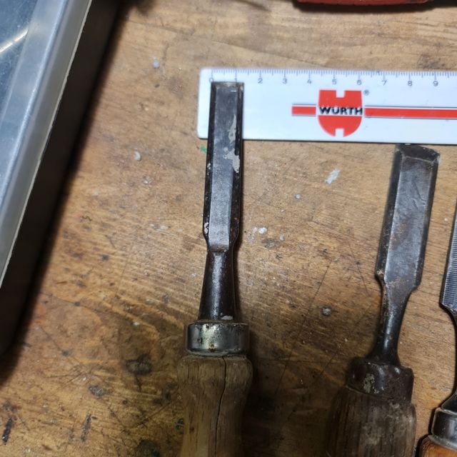 Juego cinceles/formones madera