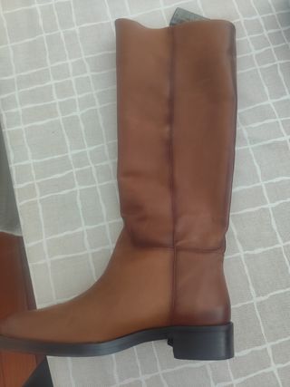 Botas piel altas marrones 
