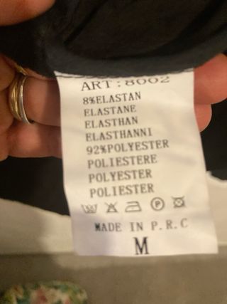 Giacca nera effetto pelle taglia 42/44