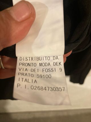 Giacca nera effetto pelle taglia 42/44