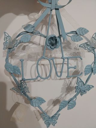 Decorazione love in metallo