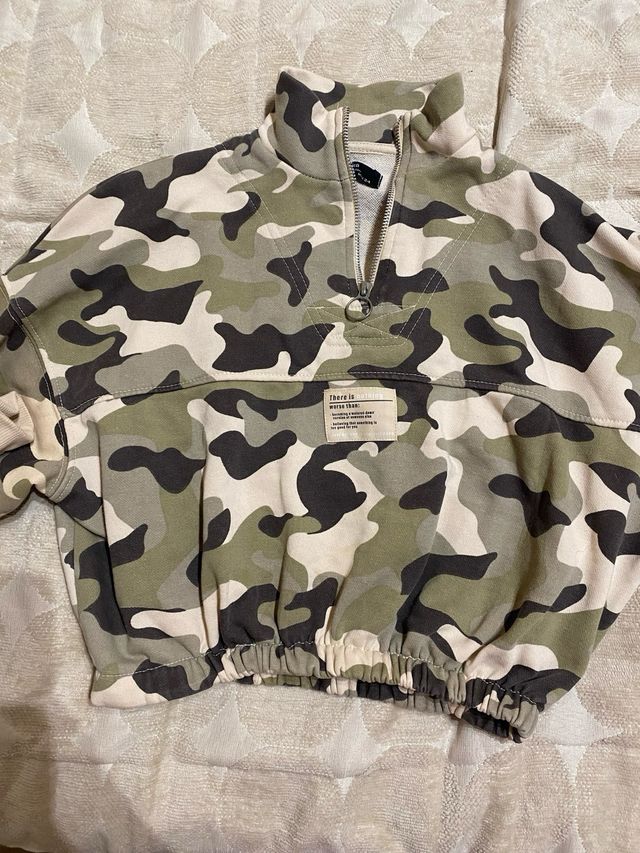 Sudadera militar Bershka