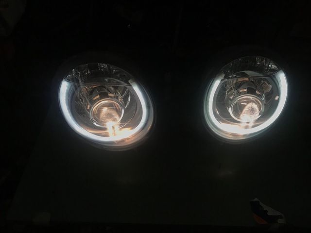 Coppia fari led dinamici lenticolari fiat 500