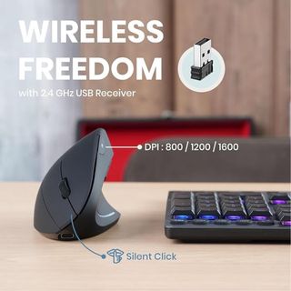 Ratón Vertical inalámbrico Recargable SIN ESTRENAR