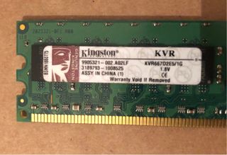 Memoria ram 2 x 1Gb