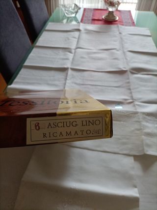Asciugamani lino ricamato 