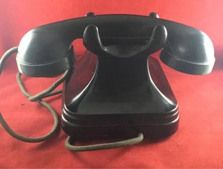 Antiguo teléfono baquelita Standard Elėctrica CTNE