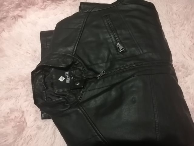 Chaqueta cuero hombre