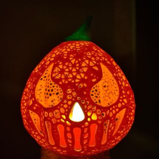 Lampara calabaza halloween
