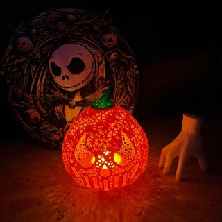 Lampara calabaza halloween