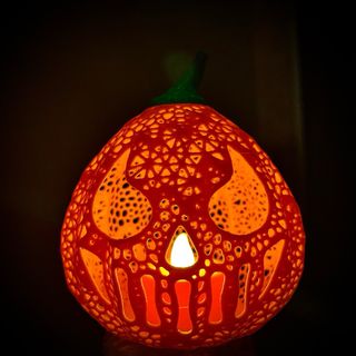 Lampara calabaza halloween
