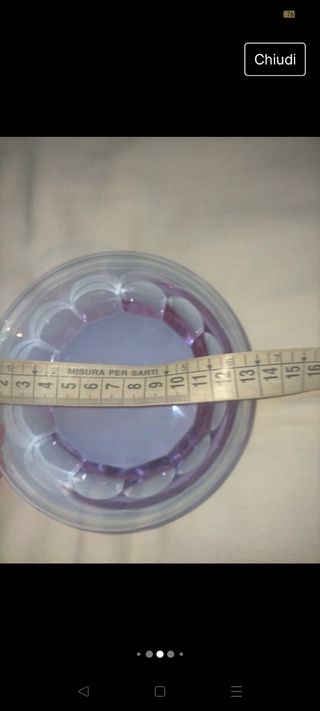 Moser cristallo ciotola lilla