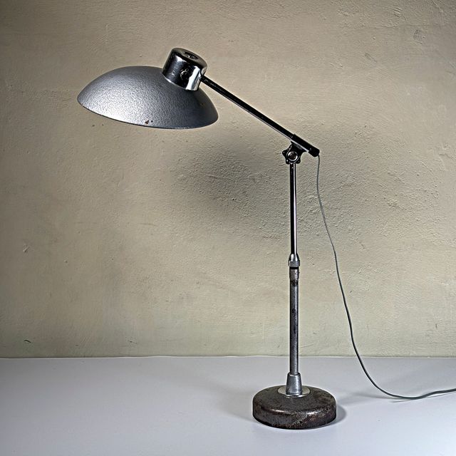 Lampada industriale vintage Solr anni 50 Francia