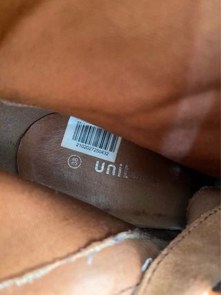 Botas de cuero de serraje T38