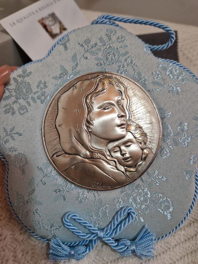 Capoculla con piastra in argento 925