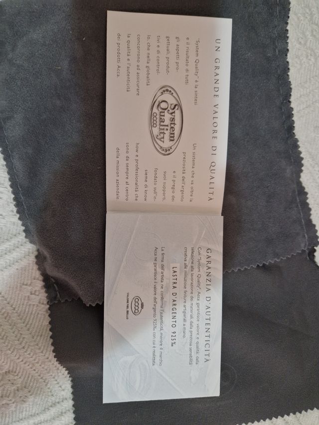 Capoculla con piastra in argento 925