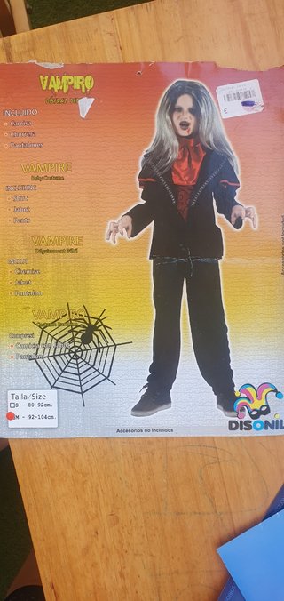Disfraz vampiro niño