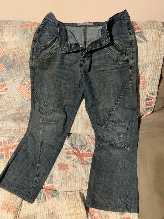 Jeans uomo per lavoro in puro cotone con bottoni