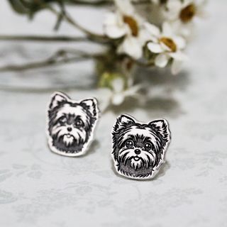 Pendientes yorkshire plata