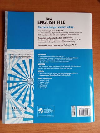 Libros cursos de inglés New English File Oxford