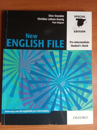 Libros cursos de inglés New English File Oxford