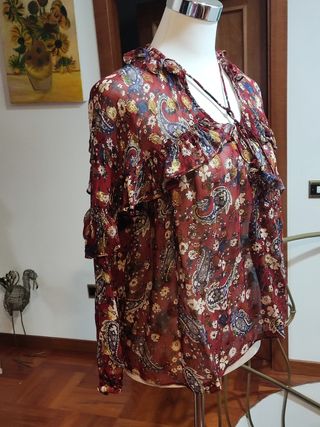 Camicia donna fantasia. Zara . M