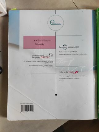 Filosofia 1 Bachillerato. Libro alumno