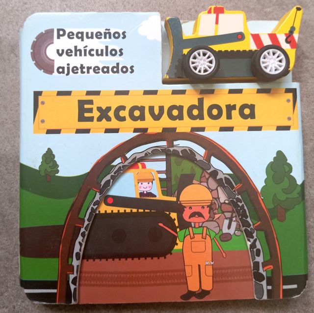 Pequeños vehículos ajetreados. Excavadora