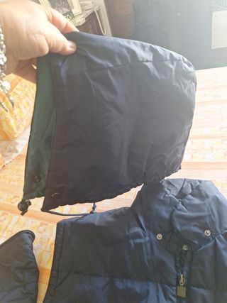 Giaccone componibile blu e verde