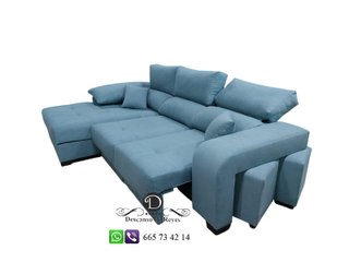 Sofá chaise longue cama, antimanchas deslizante